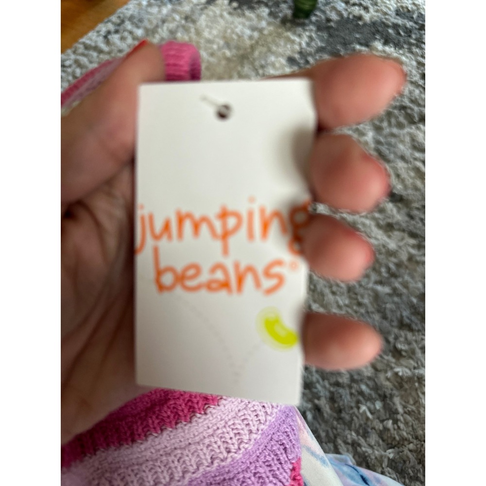 Jumping Beans Girls Knit Tank‎ Top Striped Sleeveless Colorful Size 7 NWT - Picture 5 of 6